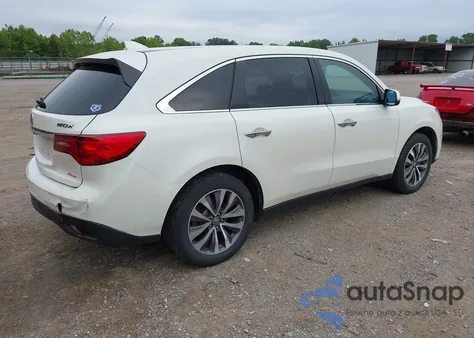 2016 Acura Mdx Technology Acurawatch Plus Packages/Technology Package из США, поврежденный, VIN 5FRYD4H42GB038572